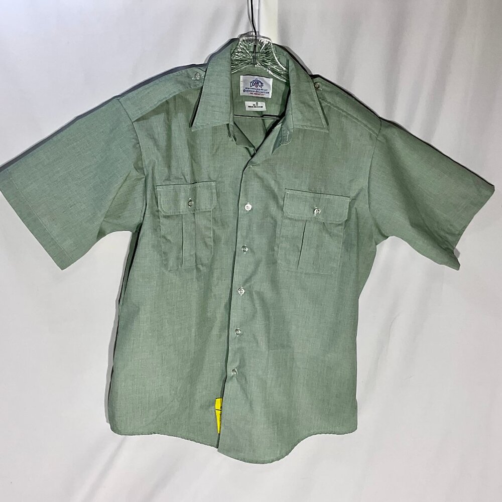 Garrison Collection DSCP Men's Size 17 Military Button Up Shirt Vintage Uniform
